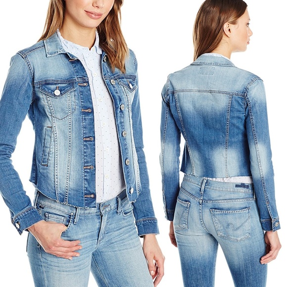 William Rast Jackets & Blazers - Frayed Hem Cropped Denim Jacket NWT